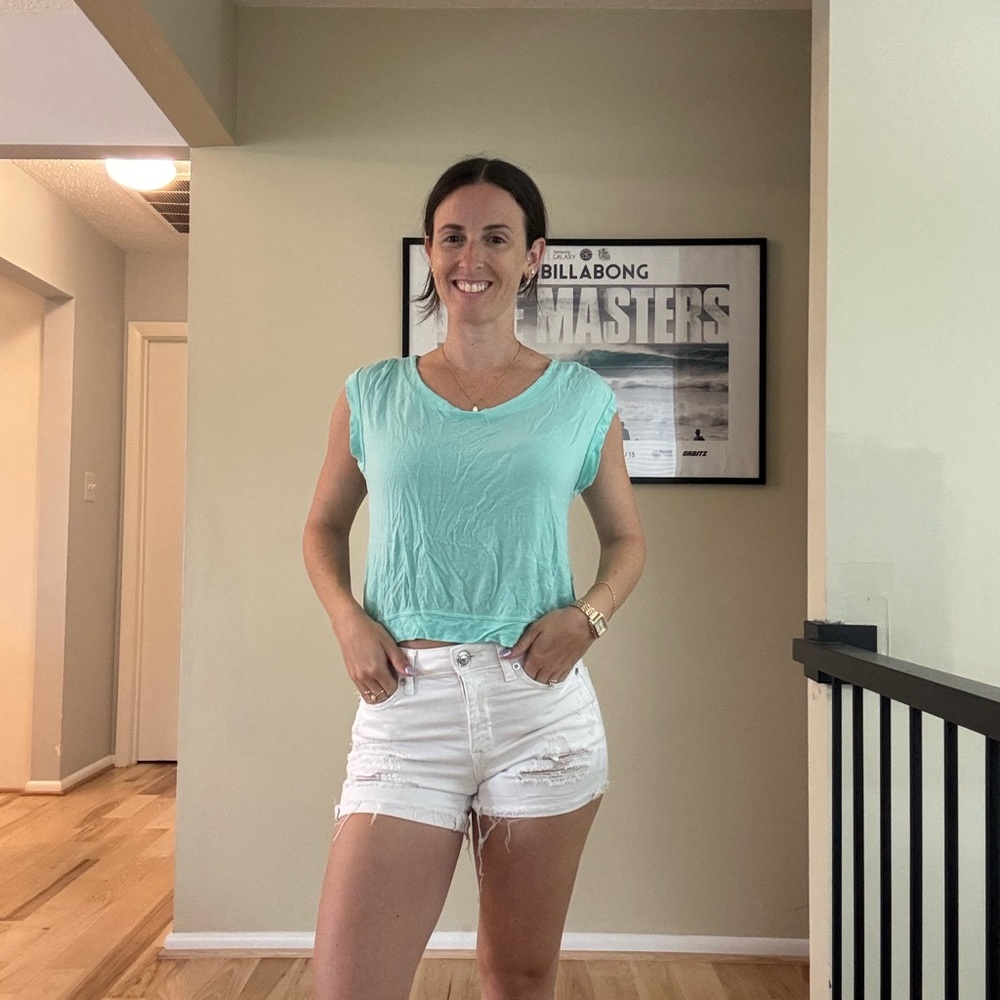 PINK Victoria's Secret Light Blue Tank Top